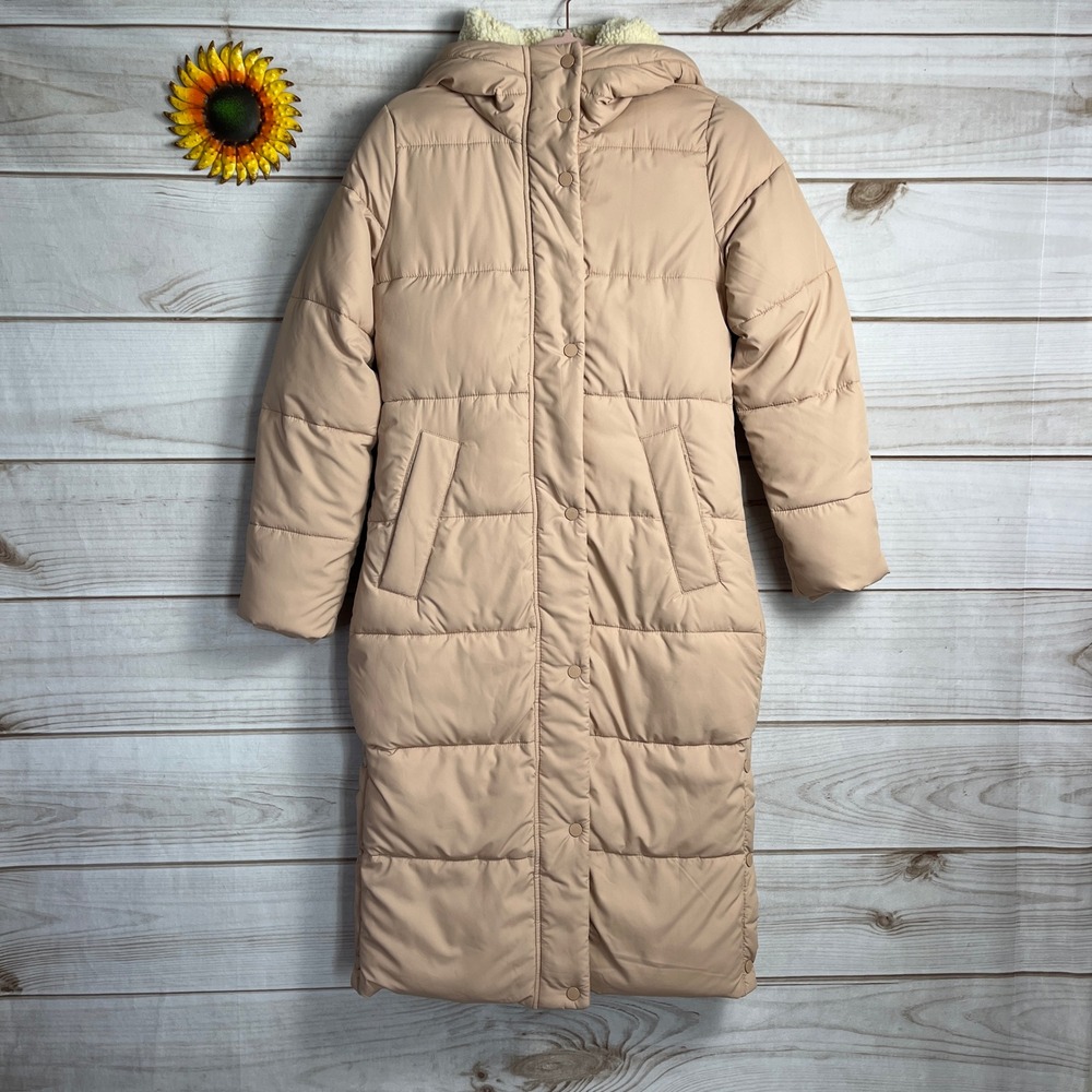Abercrombie &‎ Fitch Ultra Puffer Coat Longline Quilted Pink XS
